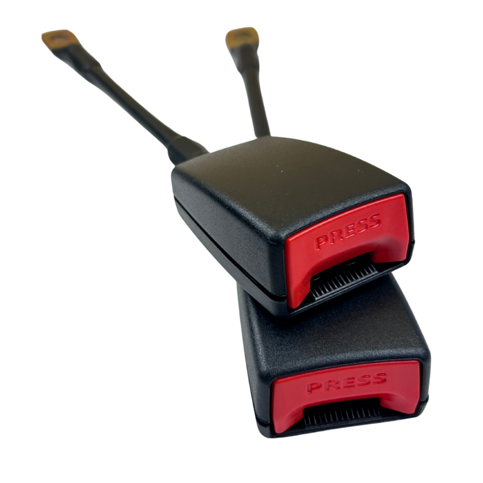 Cinto Cinturón de Seguridad 3 Puntas Retráctil Universal x2 Un-Cintos de Seguridad-Multishop Uruguay