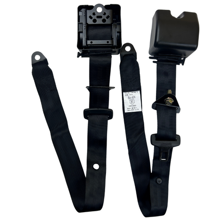 Cinto Cinturón de Seguridad 3 Puntas Retráctil Universal x2 Un-Cintos de Seguridad-Multishop Uruguay