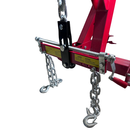 Combo Grúa Pluma Hidráulica 2T + Nivelador Motor 900 kg-Combos Herramientas-Multishop Uruguay