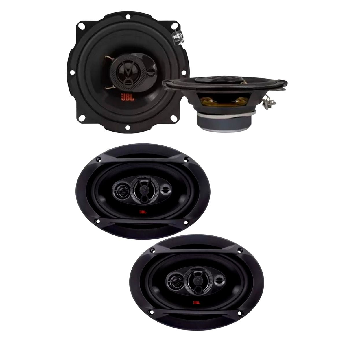 Combo Parlantes JBL - 5 Pulgadas + 6x9 Pulgadas-Combos Audio-Multishop Uruguay