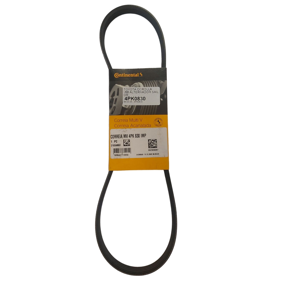 Correa Pk Continental 4PK0830-Distribucion-Multishop Uruguay