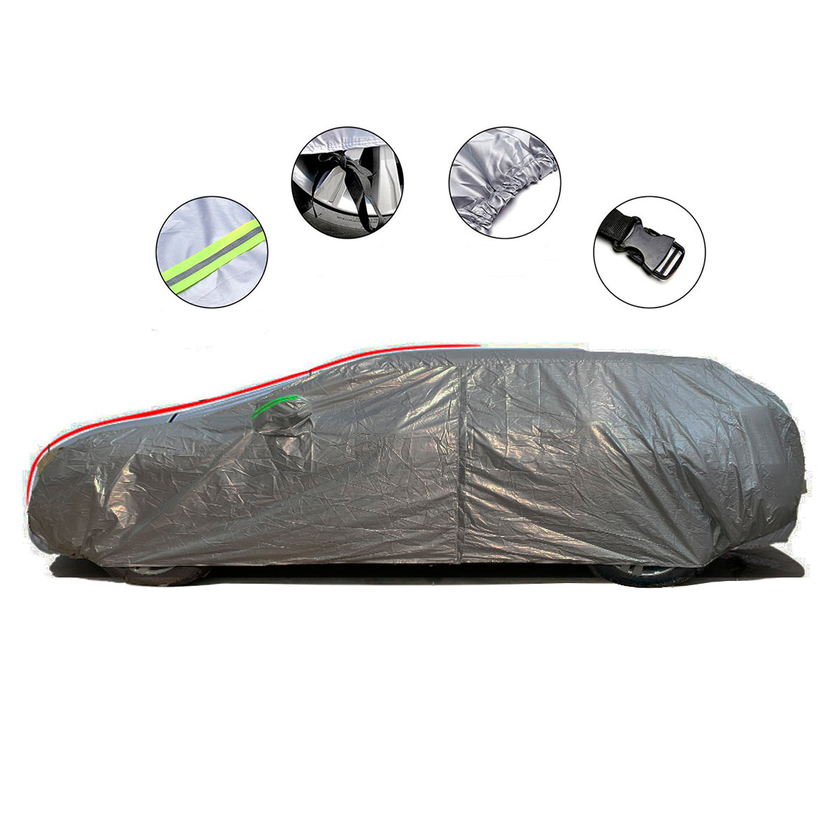 Cubre Auto Cobertor Calidad Premium Con Puerta Lateral-Cubreautos-Multishop Uruguay