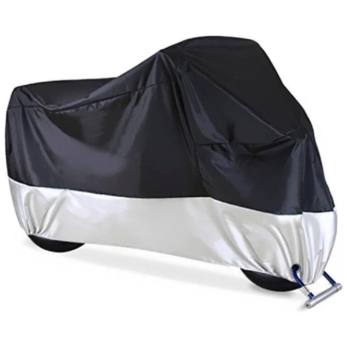 Cubre Moto Tela Polyester Negro/Gris-Cubre Motos-Multishop Uruguay