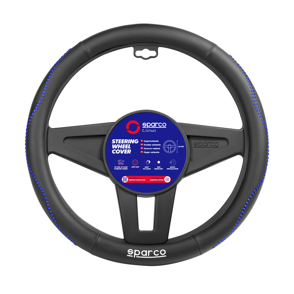 Cubre Volante Sparco Deportivo 38 cm Universal-Cubrevolantes-Multishop Uruguay
