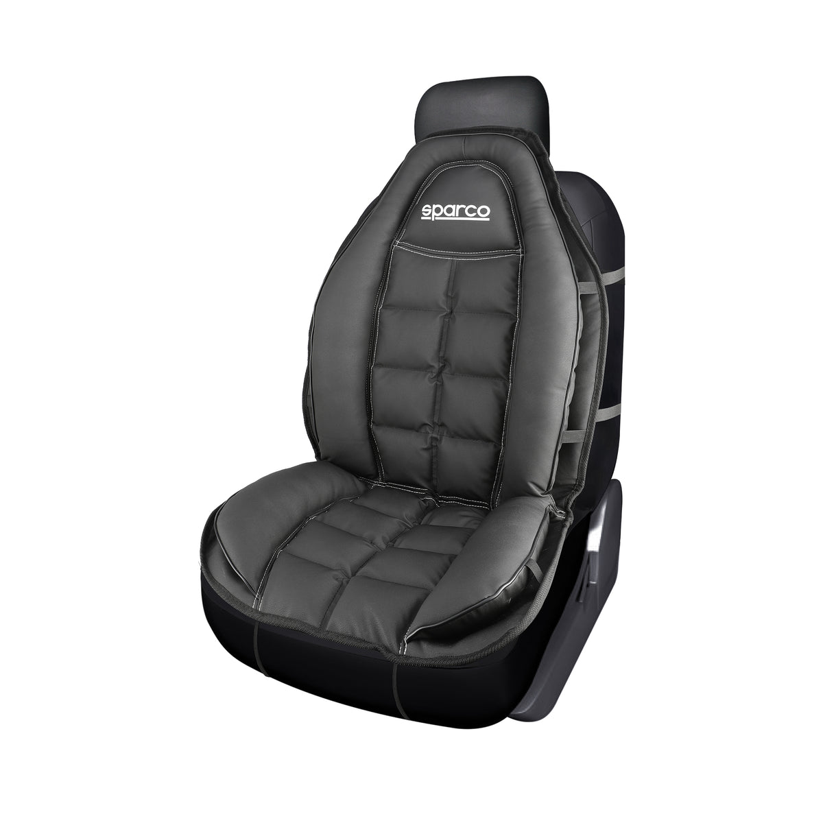 Cubreasiento Deportivo Sparco PU Universal Memory Foam-Cubreasientos Universales-Multishop Uruguay