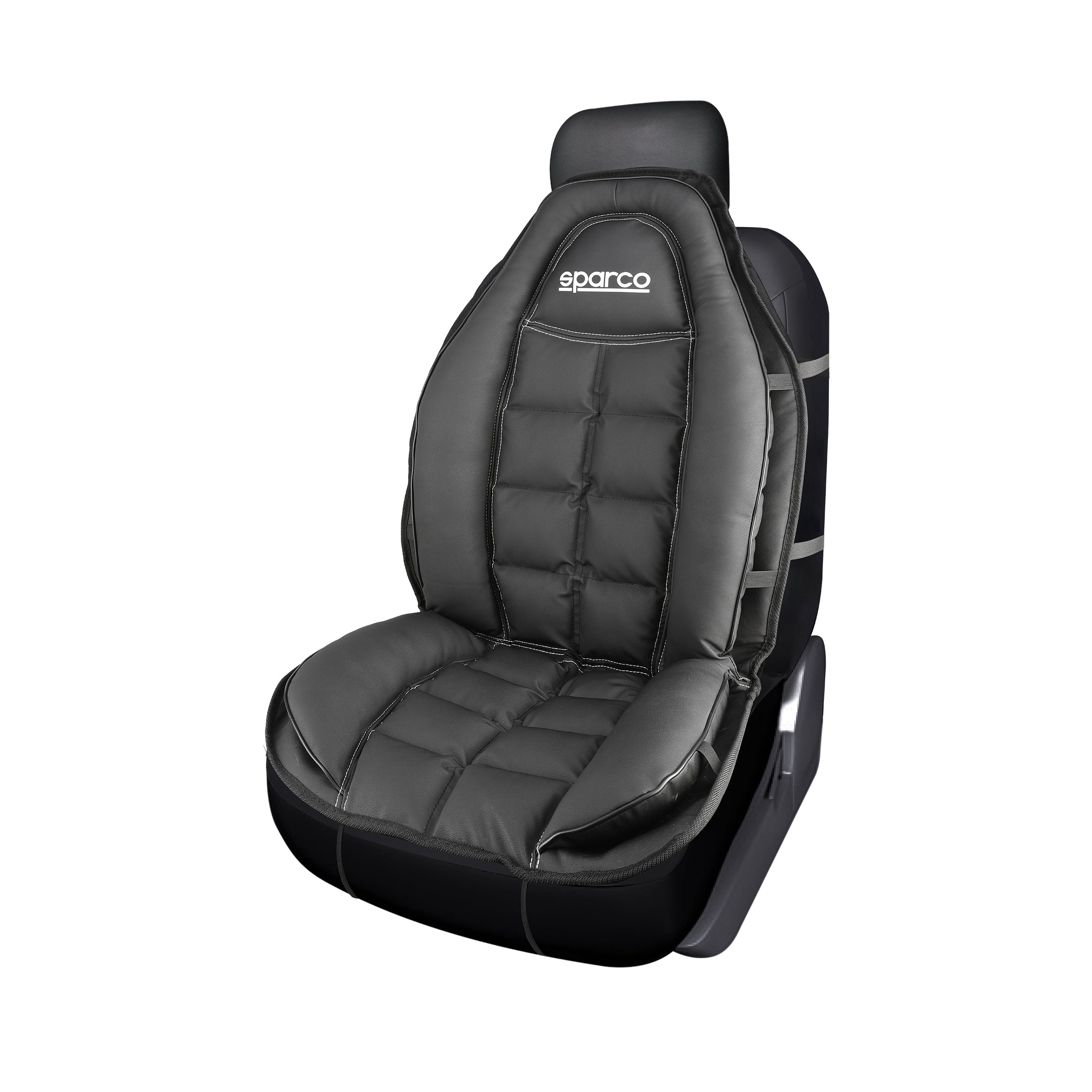 Cubreasiento Deportivo Sparco PU Universal Memory Foam-Cubreasientos Universales-Multishop Uruguay