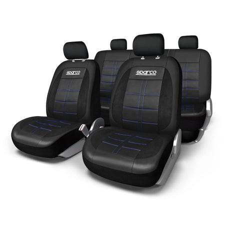 Cubreasientos Sparco Lodi 11 Piezas Universales PVC + Gamuza-Cubreasientos Universales-Multishop Uruguay