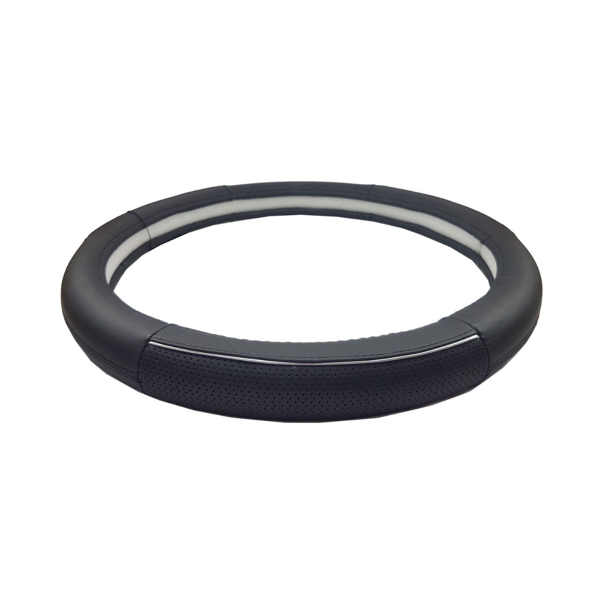 Cubrevolante Safari Negro Con Gris Universal-Cubrevolantes-Multishop Uruguay