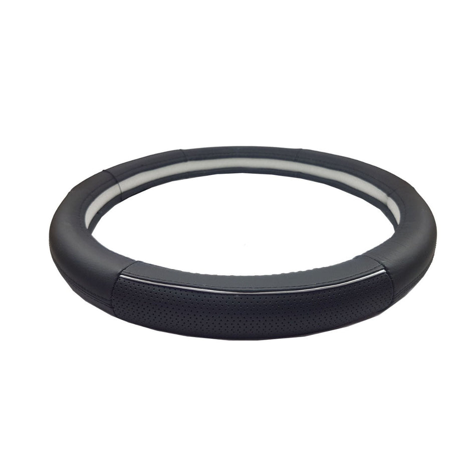 Cubrevolante Safari Negro Con Gris Universal-Cubrevolantes-Multishop Uruguay