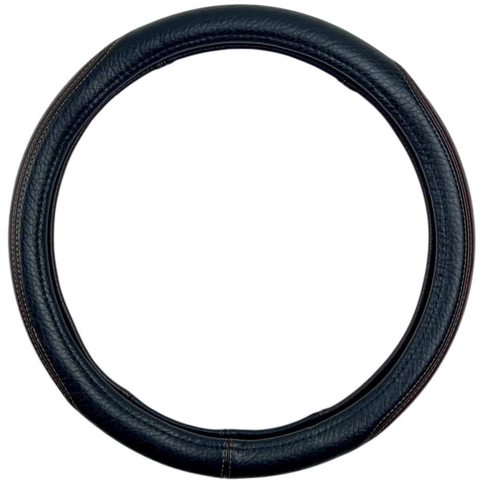 Cubrevolante Safari Negro Con Marron Universal-Cubrevolantes-Multishop Uruguay