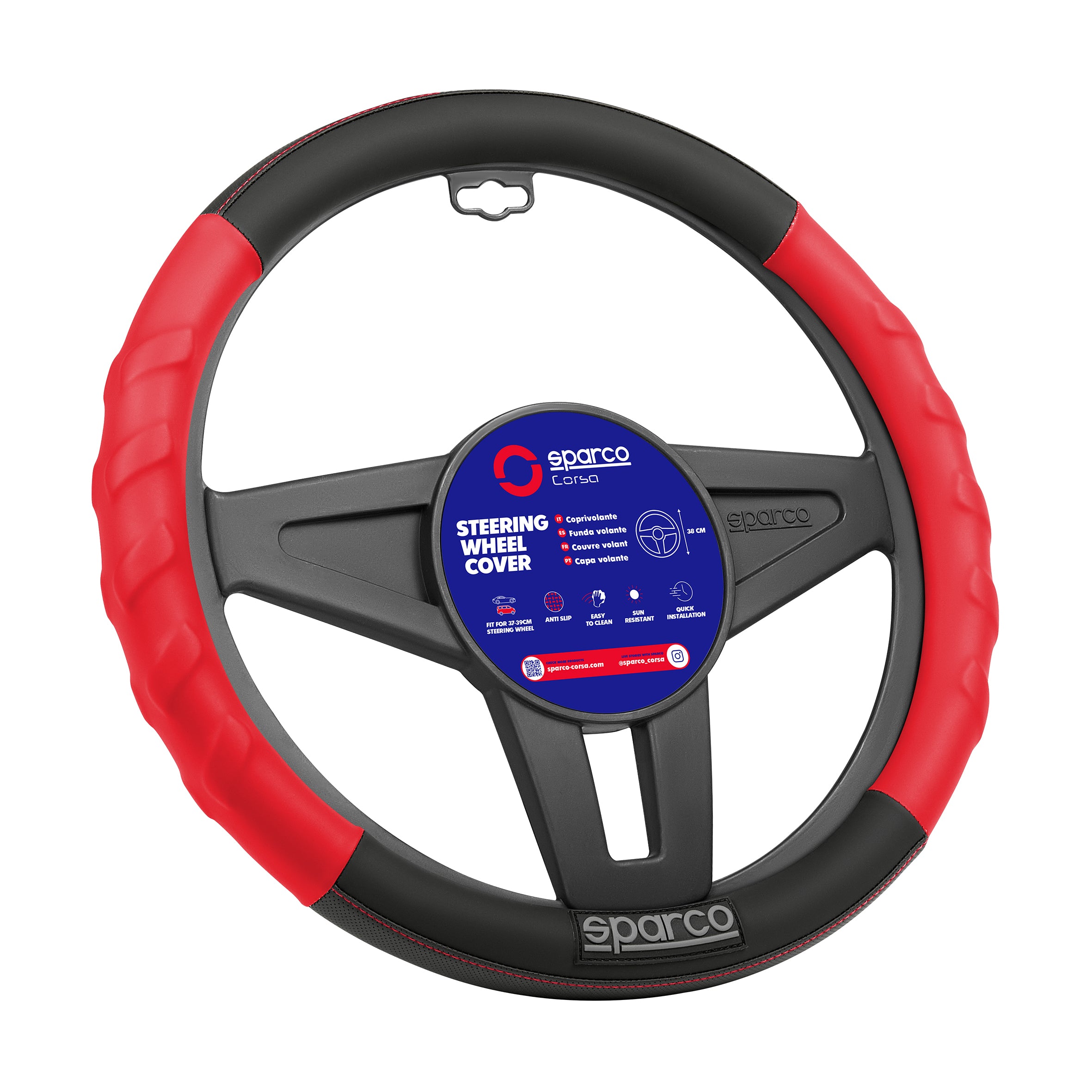 Cubrevolante Sparco 38 cm Universal-Cubrevolantes-Multishop Uruguay
