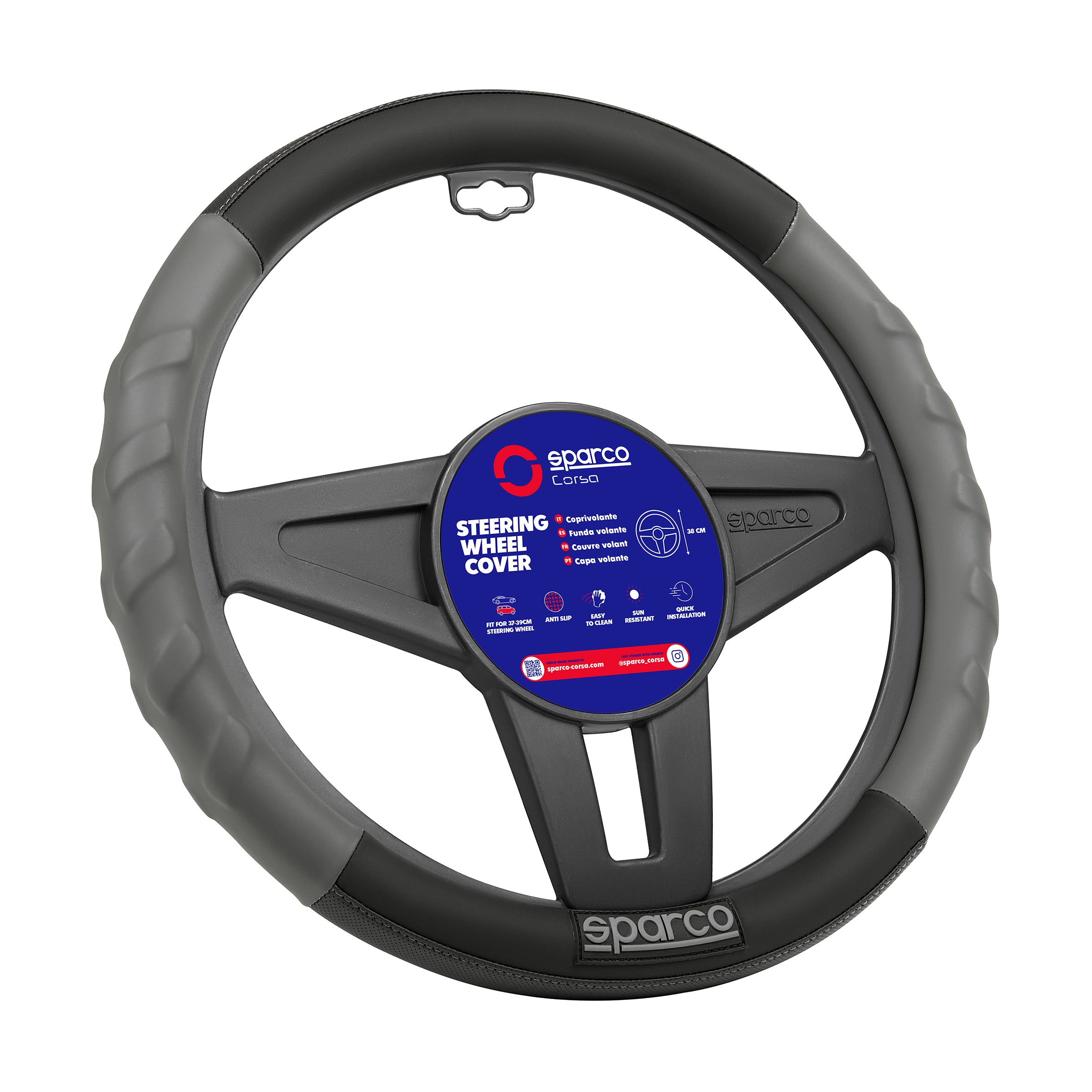 Cubrevolante Sparco 38 cm Universal-Cubrevolantes-Multishop Uruguay