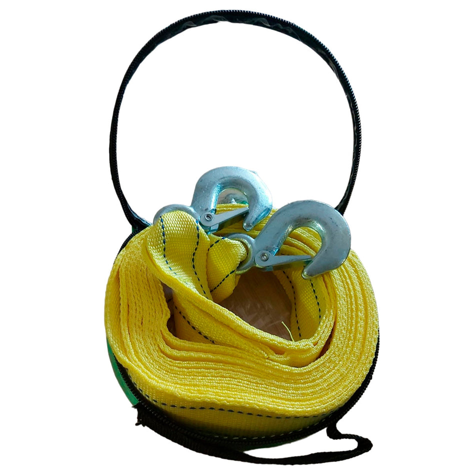 Cuerda De Remolque 3.5 Metros Con Ganchos-Cintas Amarre-Multishop Uruguay