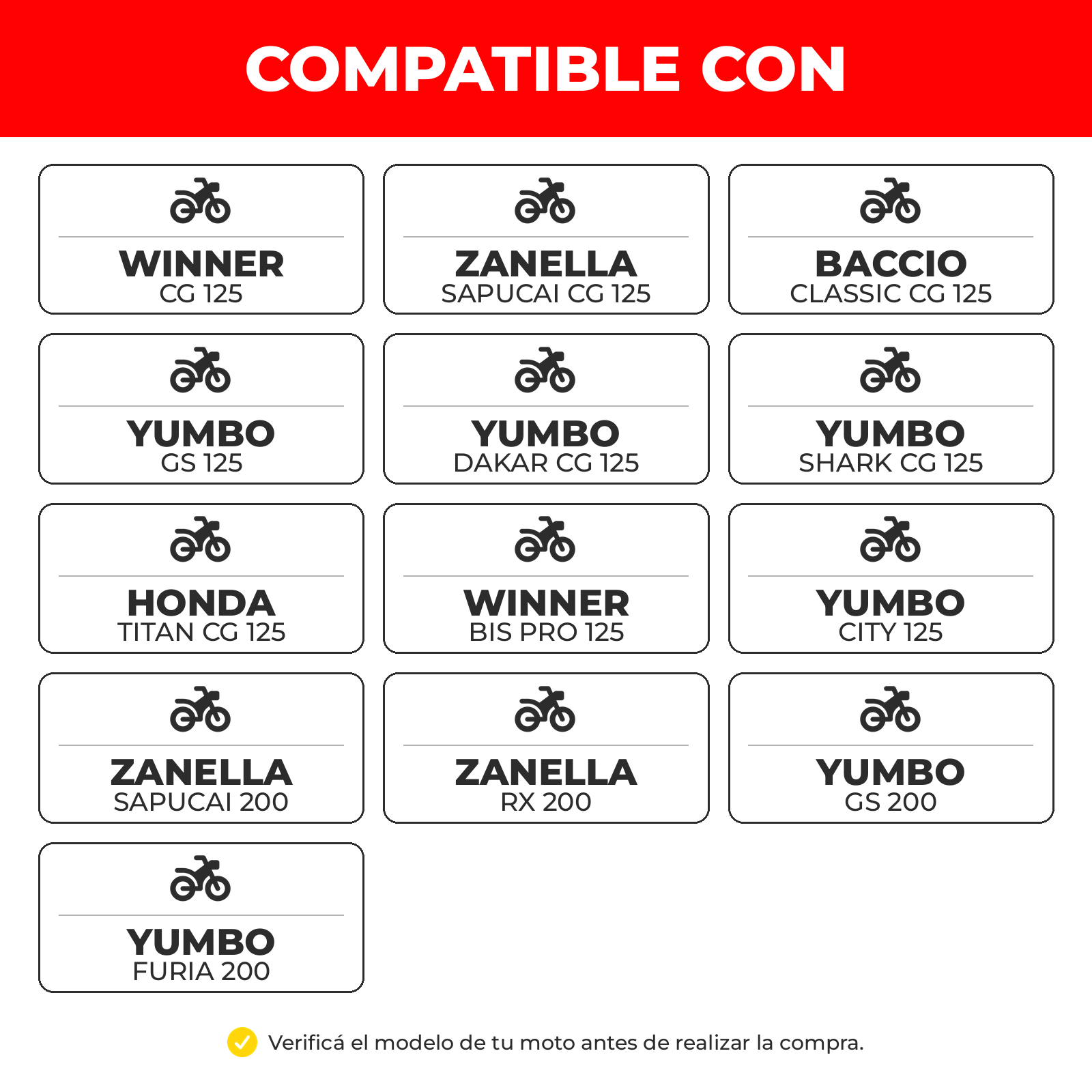 Embrague Completo Moto CG 125 150 200 Reforzado-Embrague motos-Multishop Uruguay