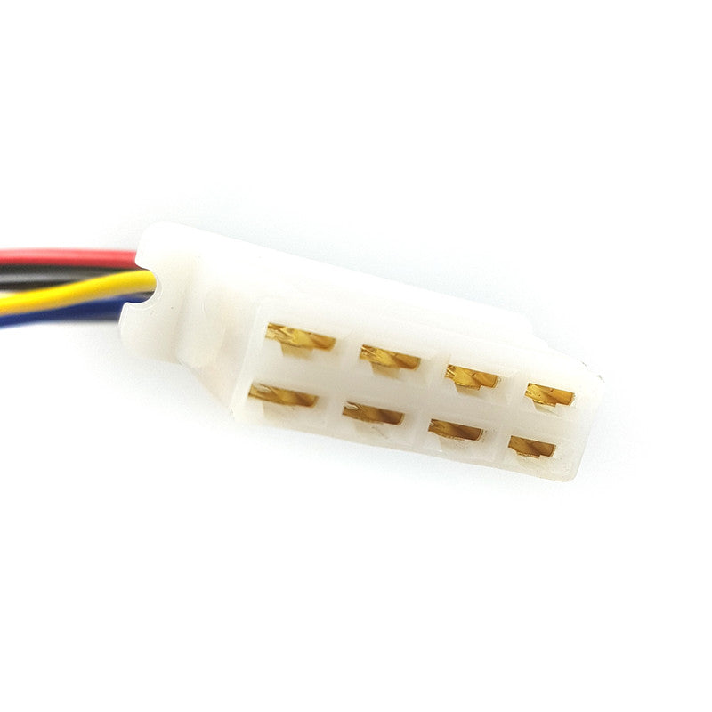 Enchufe Hembra Universal 8 Terminales x2 Un-Portalamparas Y Terminales-Multishop Uruguay