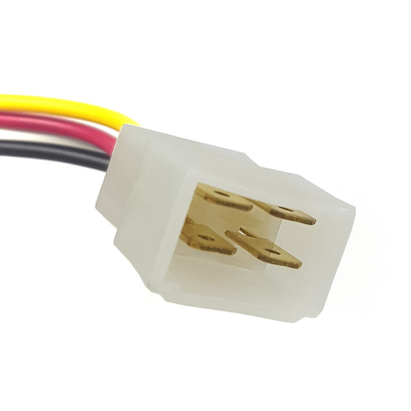 Enchufe Macho Universal 4 Terminales x2 Un-Portalamparas Y Terminales-Multishop Uruguay
