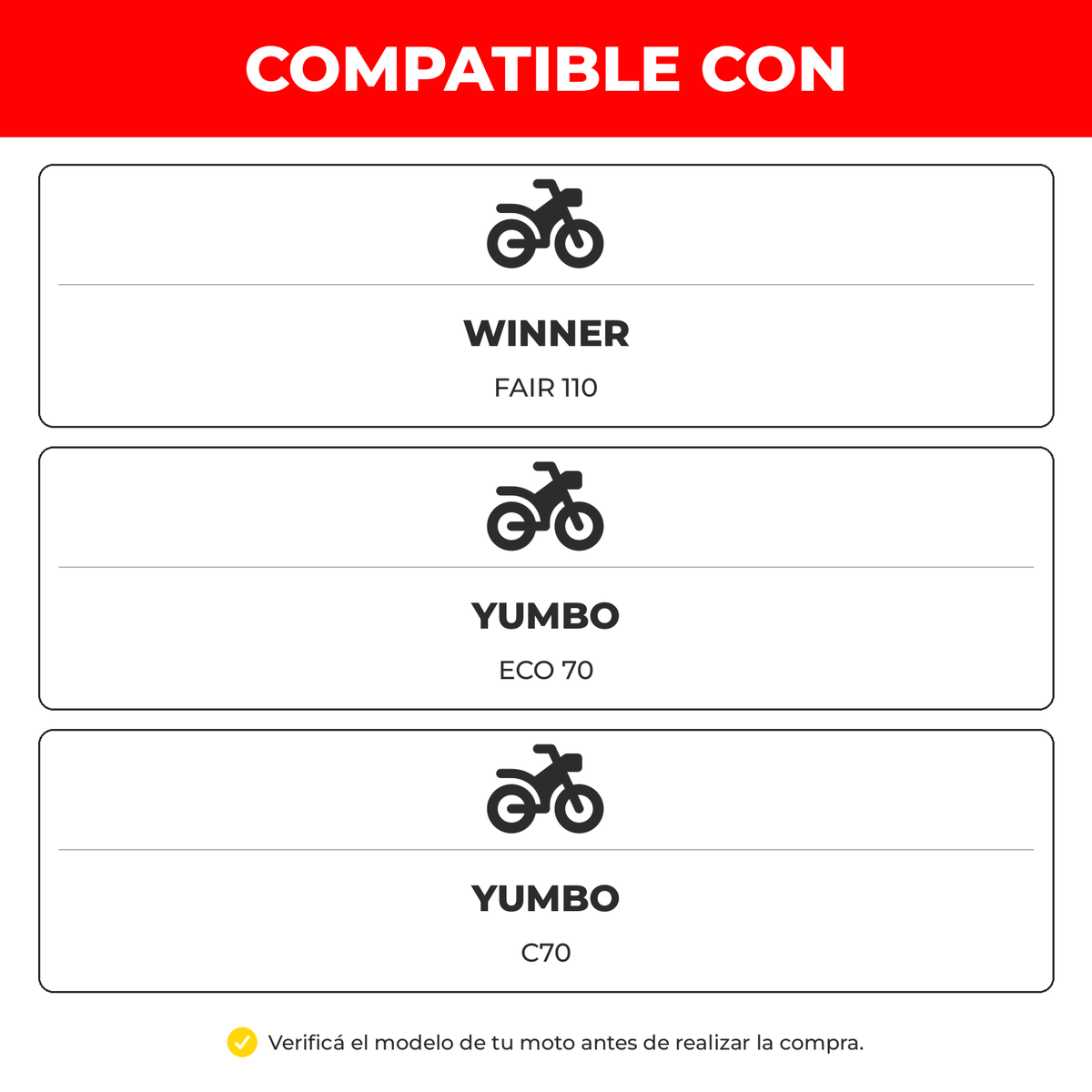 Estira Cadena Winner Fair/Eco 70/Honda C70 18Mm (Lado Plato) x2 Un-Cadenas de distribución motos-Multishop Uruguay