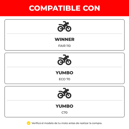 Estira Cadena Winner Fair/Eco 70/Honda C70 18Mm (Lado Plato) x2 Un-Cadenas de distribución motos-Multishop Uruguay