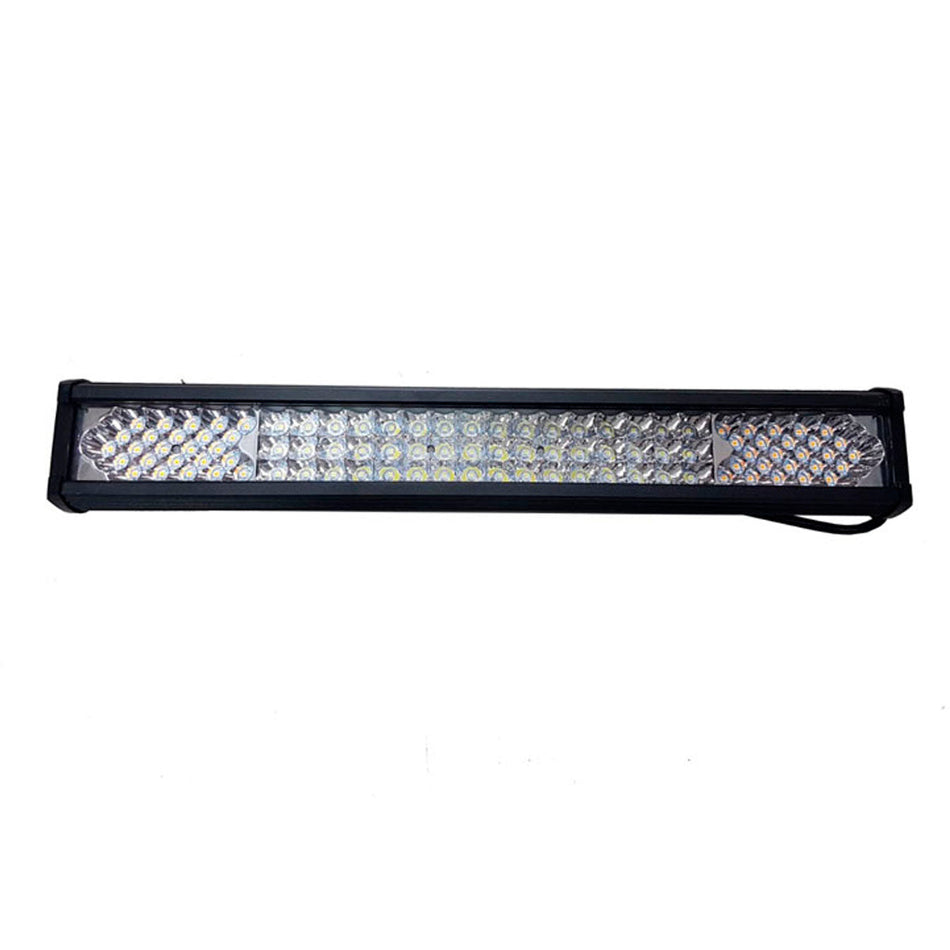 Faro Barra Led Auto Blanca Con Ambar y Flash-Barras Led-Multishop Uruguay