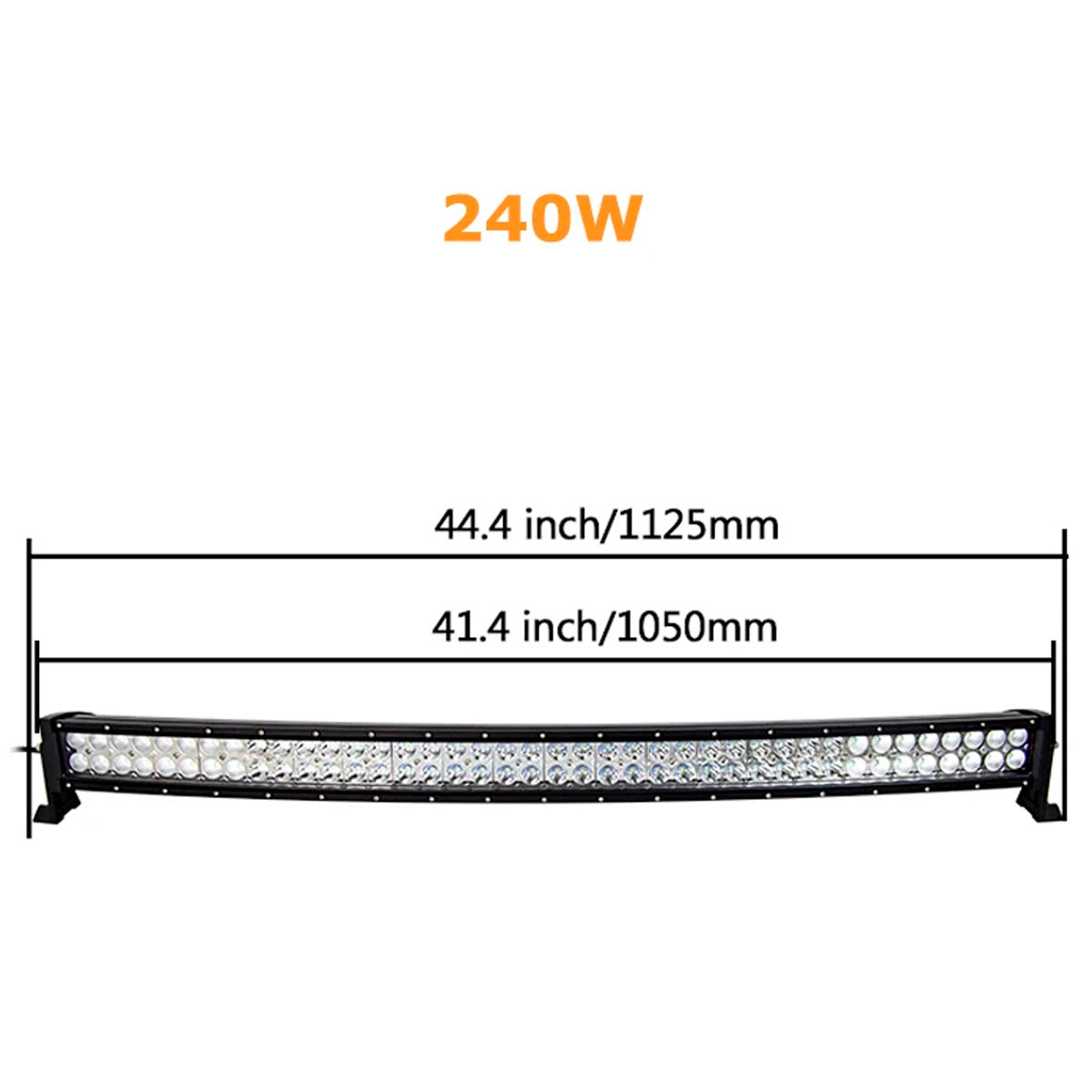 Faro Barra Led Auto Curva-Barras Led-Multishop Uruguay