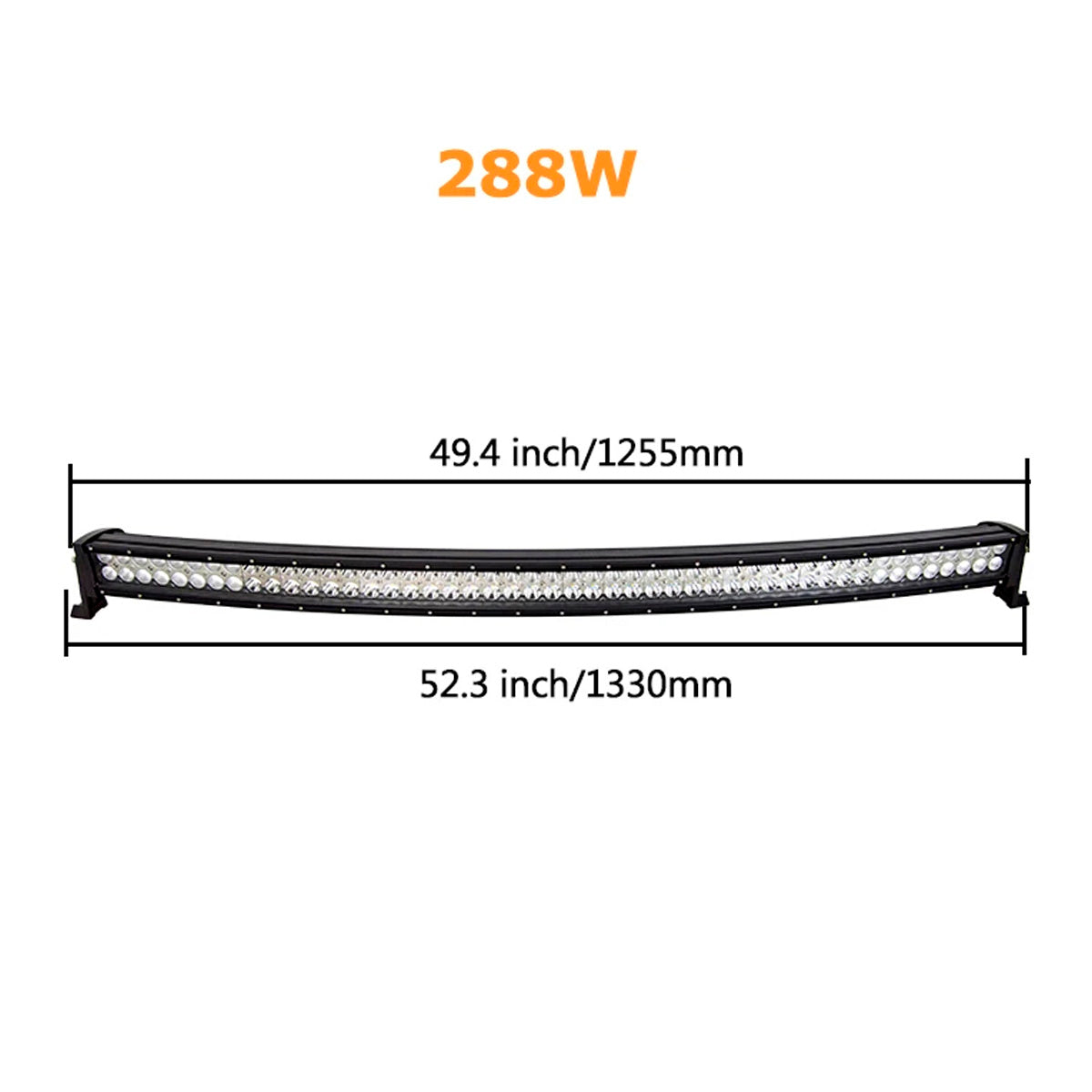 Faro Barra Led Auto Curva-Barras Led-Multishop Uruguay