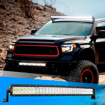 Faro Barra Led Auto Curva-Barras Led-Multishop Uruguay