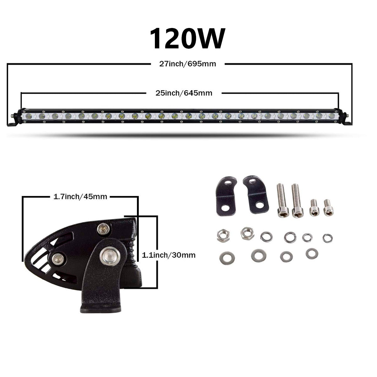 Faro Barra Led Auto Ultrafina-Barras Led-Multishop Uruguay