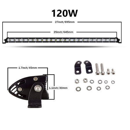 Faro Barra Led Auto Ultrafina-Barras Led-Multishop Uruguay