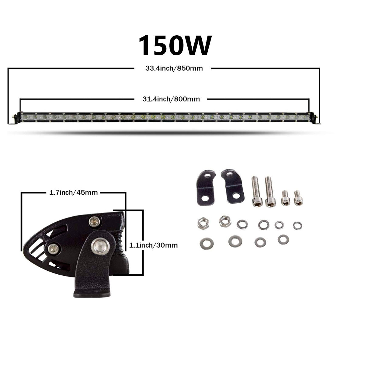 Faro Barra Led Auto Ultrafina-Barras Led-Multishop Uruguay