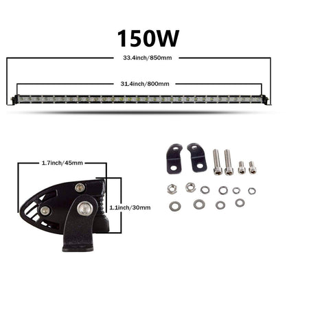 Faro Barra Led Auto Ultrafina-Barras Led-Multishop Uruguay