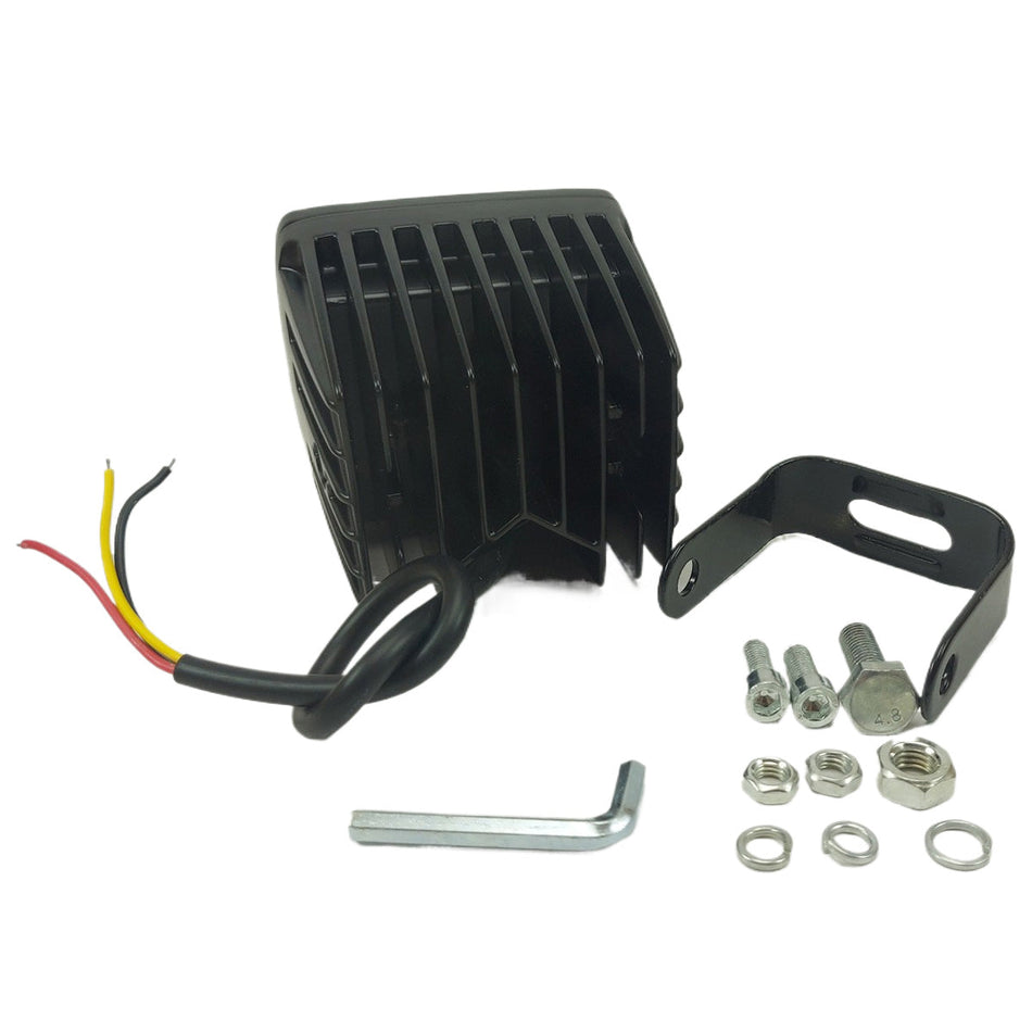 Faro Caminero LED Blanco Ámbar Flash 10-30V 8 cm-Faro Caminero-Multishop Uruguay