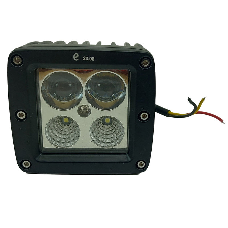 Faro Caminero LED Blanco Ámbar Flash 10-30V 8 cm-Faro Caminero-Multishop Uruguay