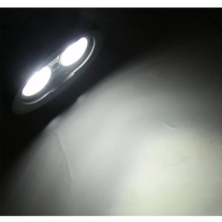 Faro Caminero LED Ovalado 20W Blanco y Ámbar 12/24V-Faro Caminero-Multishop Uruguay