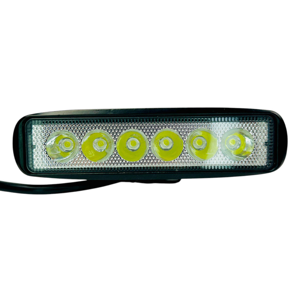 Faro Caminero Rectangular 6 LED 18W – Potencia y resistencia en cada trayecto-Faro Caminero-Multishop Uruguay