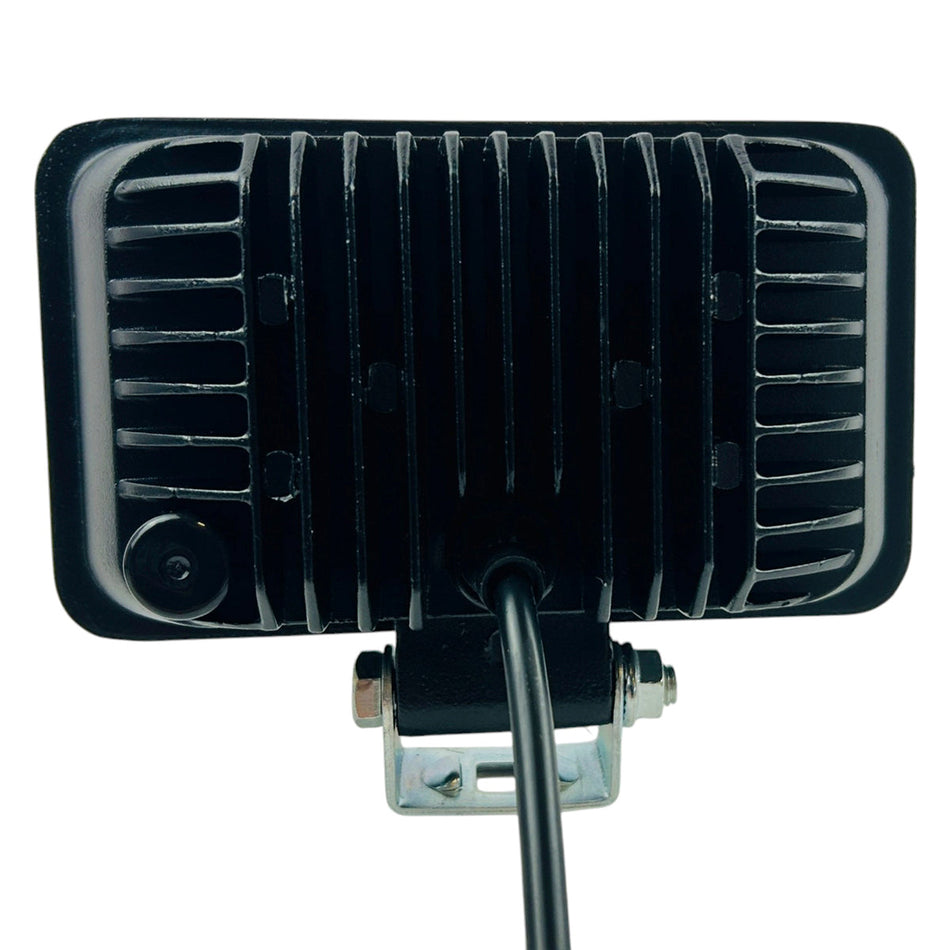 Faro Caminero Rectangular 8 Led 24W Con Lupa-Faro Caminero-Multishop Uruguay