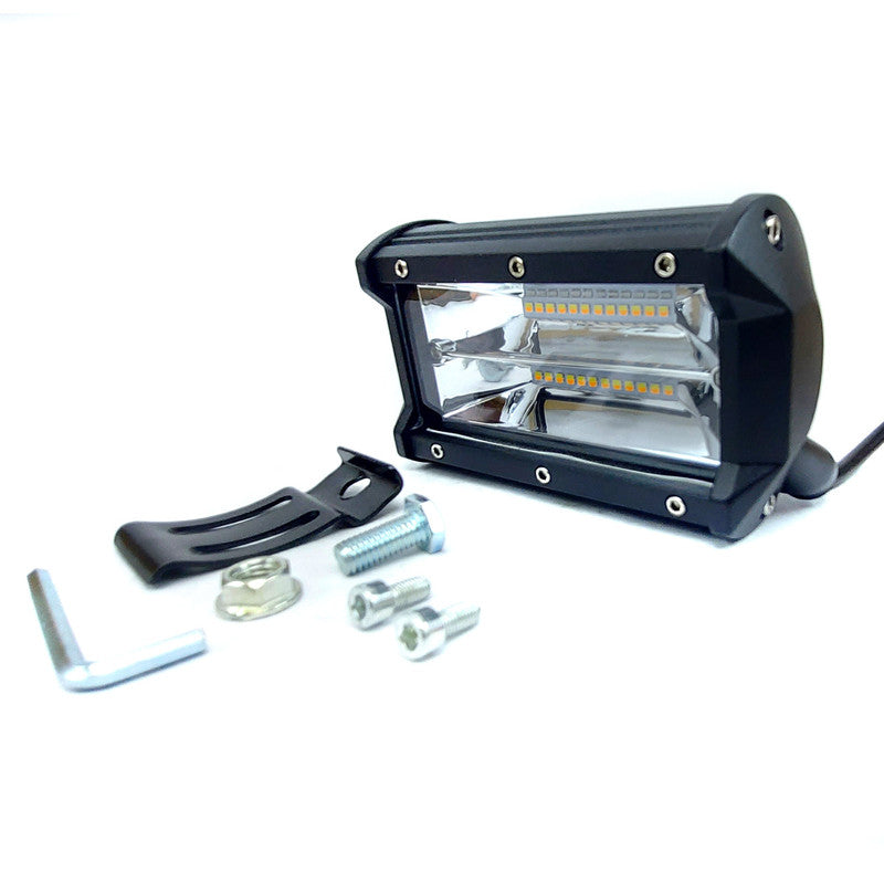 Faro Caminero Rectangular Ambar 24 Led 72W-Faro Caminero-Multishop Uruguay