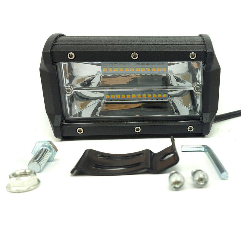 Faro Caminero Rectangular Ambar 24 Led 72W-Faro Caminero-Multishop Uruguay