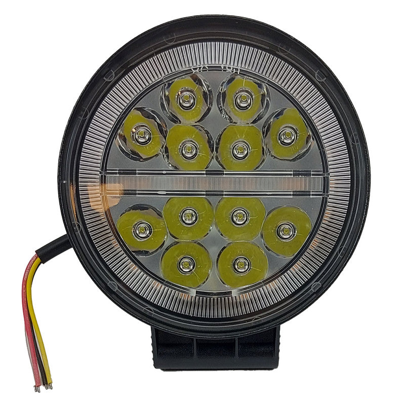 Faro Caminero Redondo 12W Ojo Angel/Strobo-Faro Caminero-Multishop Uruguay
