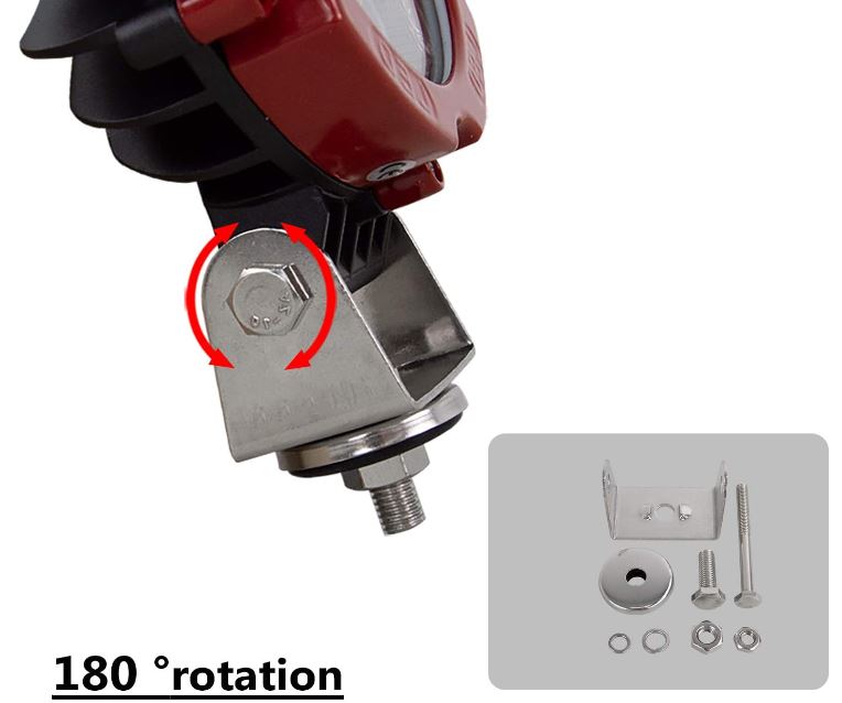 Faro Caminero Redondo 17 Led 51 W con Lupa-Faro Caminero-Multishop Uruguay