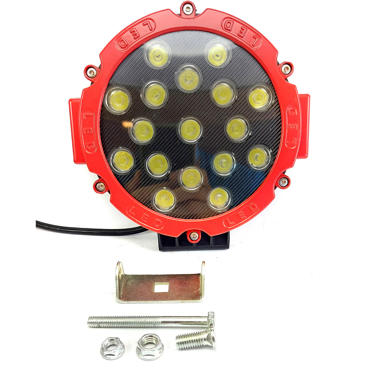 Faro Caminero Redondo 17 Led 51W-Faro Caminero-Multishop Uruguay