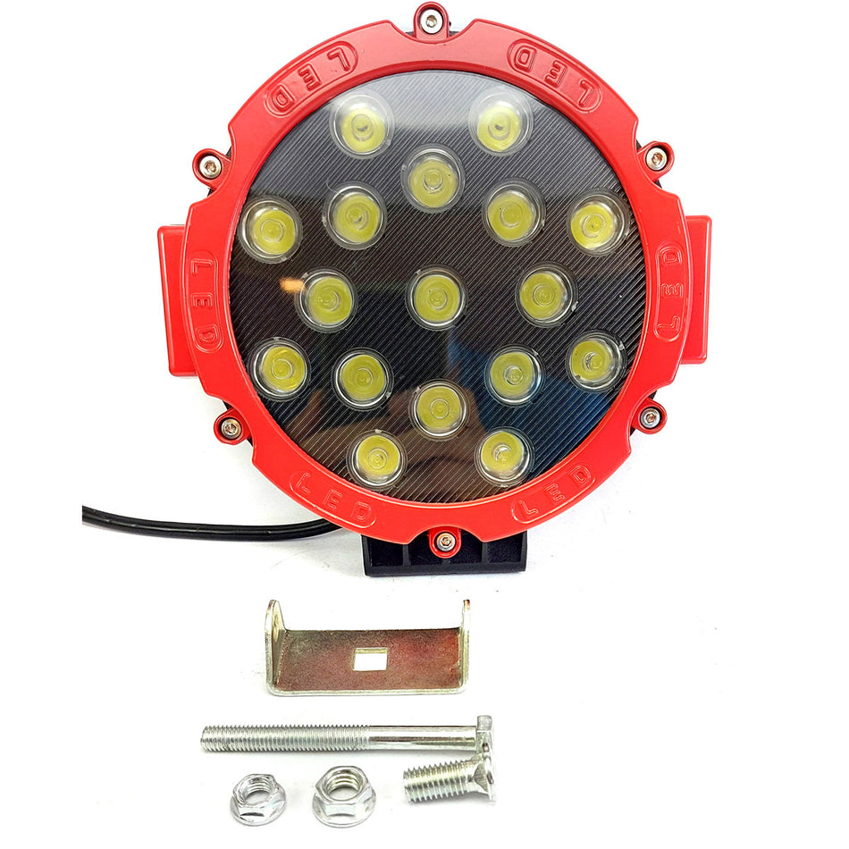 Faro Caminero Redondo 17 Led 51W-Faro Caminero-Multishop Uruguay