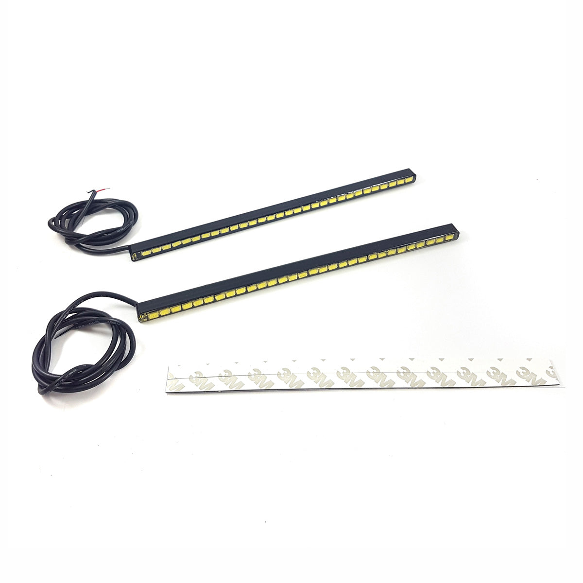 Faro Diurno 30 Led Blanco Diurno Recto 12V Kit 2 Unid-Faros Diurnos-Multishop Uruguay