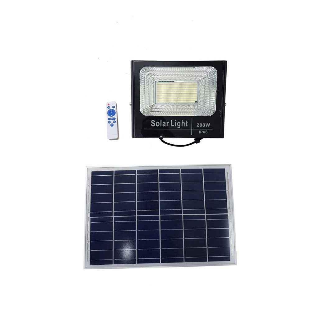 Faro Foco Led con Panel Solar + Control Remoto-Faro Solar-Multishop Uruguay