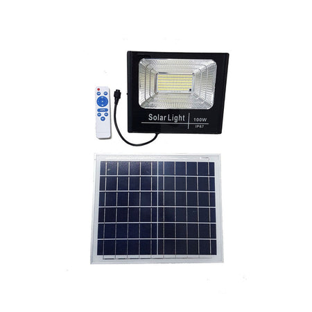 Faro Foco Led con Panel Solar + Control Remoto-Faro Solar-Multishop Uruguay