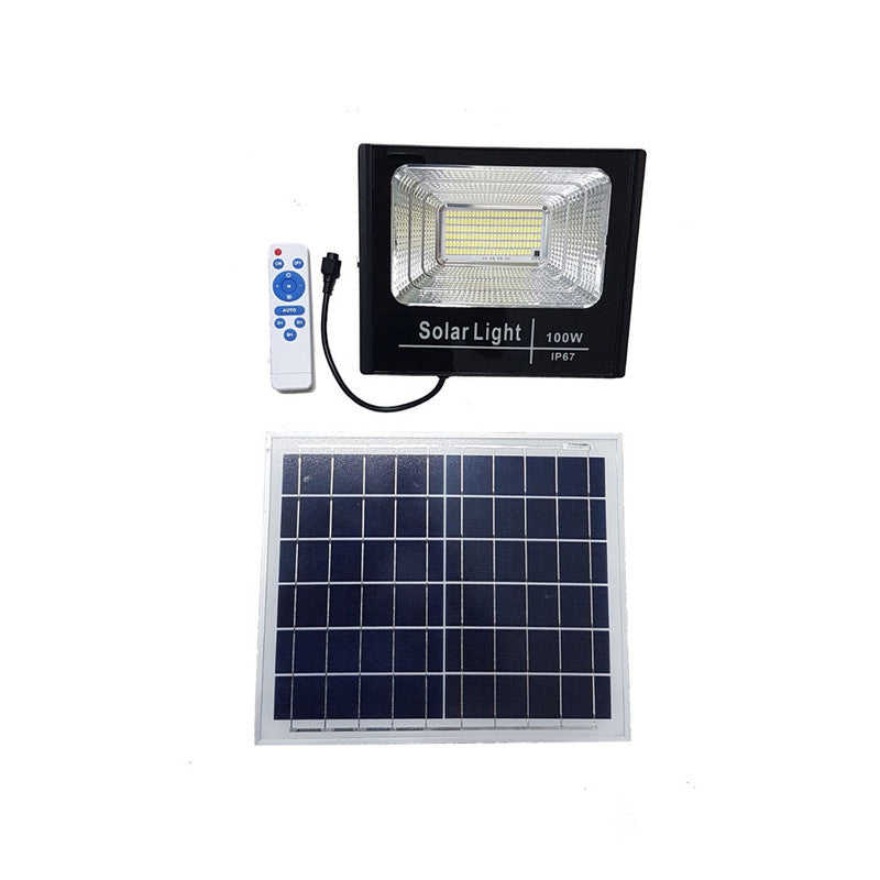 Faro Foco Led con Panel Solar + Control Remoto-Faro Solar-Multishop Uruguay