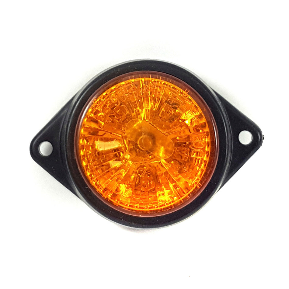 Faro Lateral Camion Led Redondo Ambar 12V x2 Un-Faros Laterales-Multishop Uruguay
