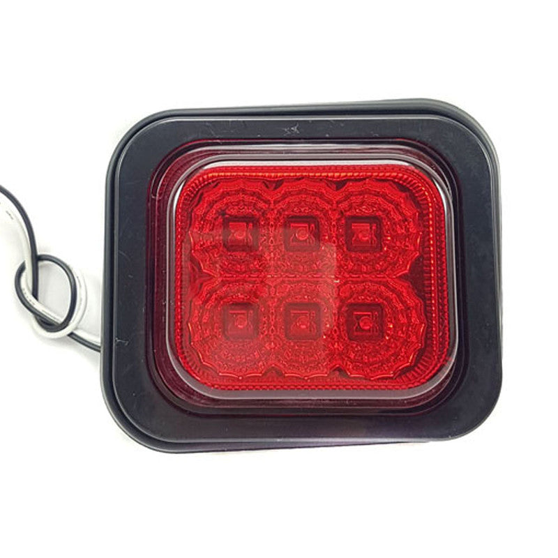 Faro Lateral Rojo 6 Leds-Faros Laterales-Multishop Uruguay