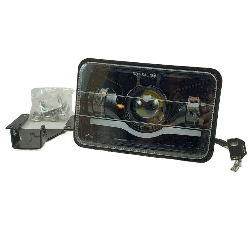 Faro Led Rectangular 4X6" Alta/Baja Luz Diurna 45W-Faro Caminero-Multishop Uruguay