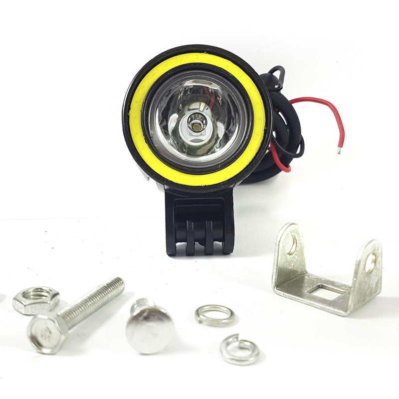 Faro Moto Caminero Led Ojo De Angel 10W-Faros Motos-Multishop Uruguay