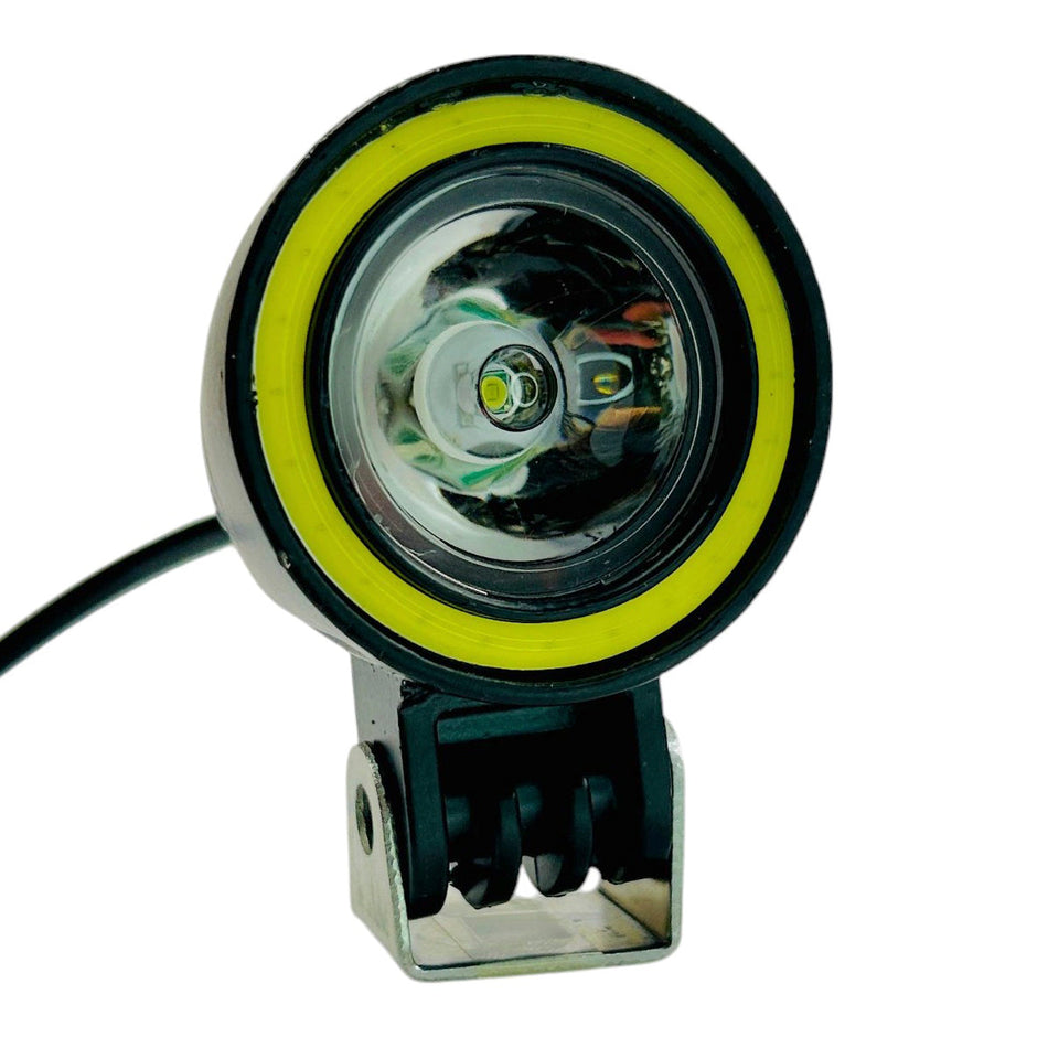 Faro Moto Caminero Led Ojo De Angel 10W-Faros Motos-Multishop Uruguay